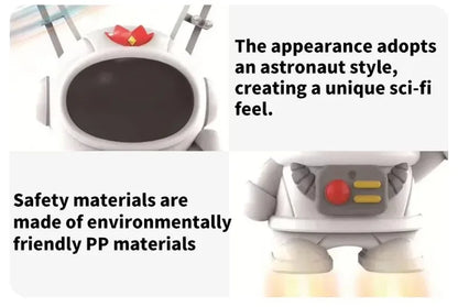 Levitating Luminous Flying Robot Astronaut Toy Aircraft Hand-Controlled Drone Interactive with Lights Outdoor Toys for Kids Gift