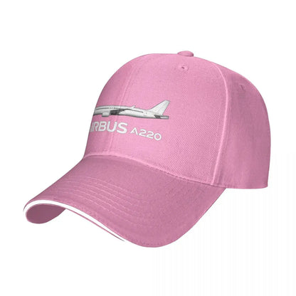 Airbus A220 Baseball Cap Spring Airliner Print Hip Hop Hip Hop Hats High Quality Couple Vintage Design Baseball Caps