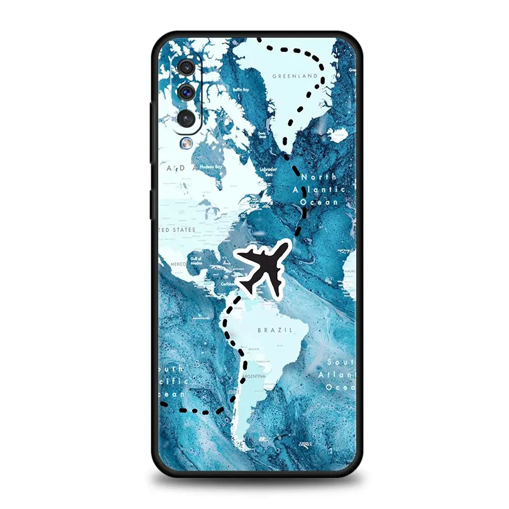 Phone Case For Samsung A56 A36 A26 A54 A52 A24 A14 A50 A70 A40 A06 A12 A22 A34 A42 A32 5G A04s A16 Cover Aircraft Plane Airplane