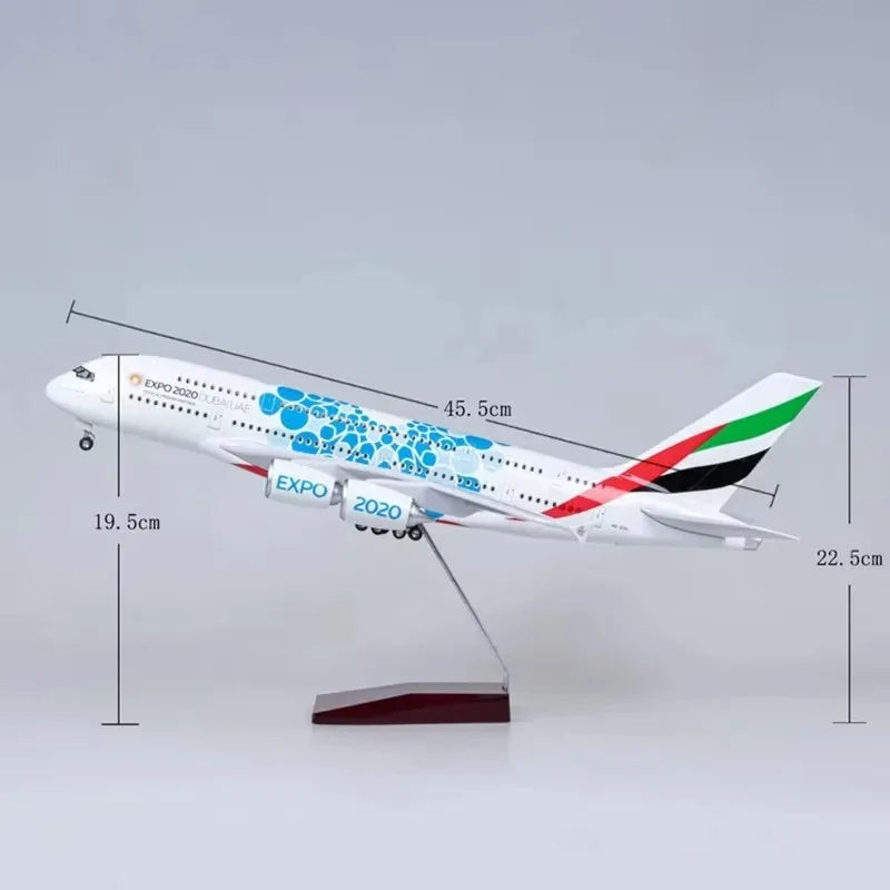 46cm Model Plane 1:160 Scale Emirates Aviation Expo 2020 Dubai