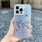 World Map Travel Airplane Phone Case For iphone 16 15 13 14 Pro Max Plus 11 12 Pro Max 13 Mini Back Shockproof Laser Covers