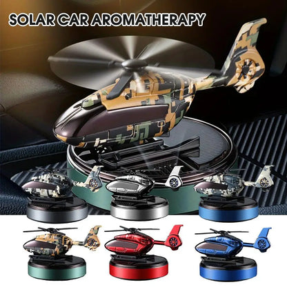Car Solar Air Freshener Airplane Solar Helicopter Interior Accessories