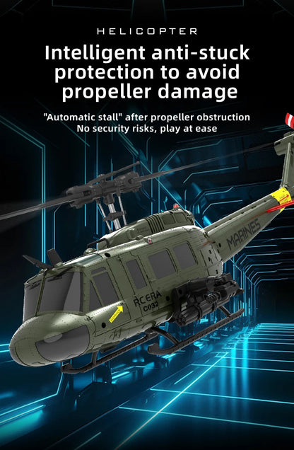 C032 RC Helicopter 2.4G 6-Aixs Gyroscope 6CH Altitude Hold Optical Flow Brushless Remote Control Helicopter Toys For Kid Adult