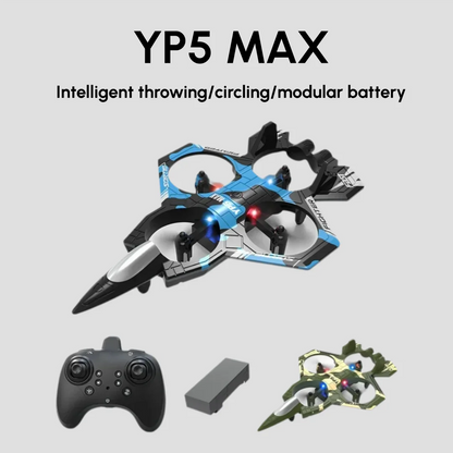 Stunt Light Remote Control Aircraft Four Channel Hovering High Altitude Rolling Special Effects Fighter Four Axis UAV