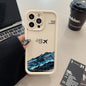Peak Plane Phone Case For iPhone 17 16 15 14 Pro Max 13 12 11 16 Plus 16E 17 Air Shockproof Matte Soft TPU Silicone Bumper Cover