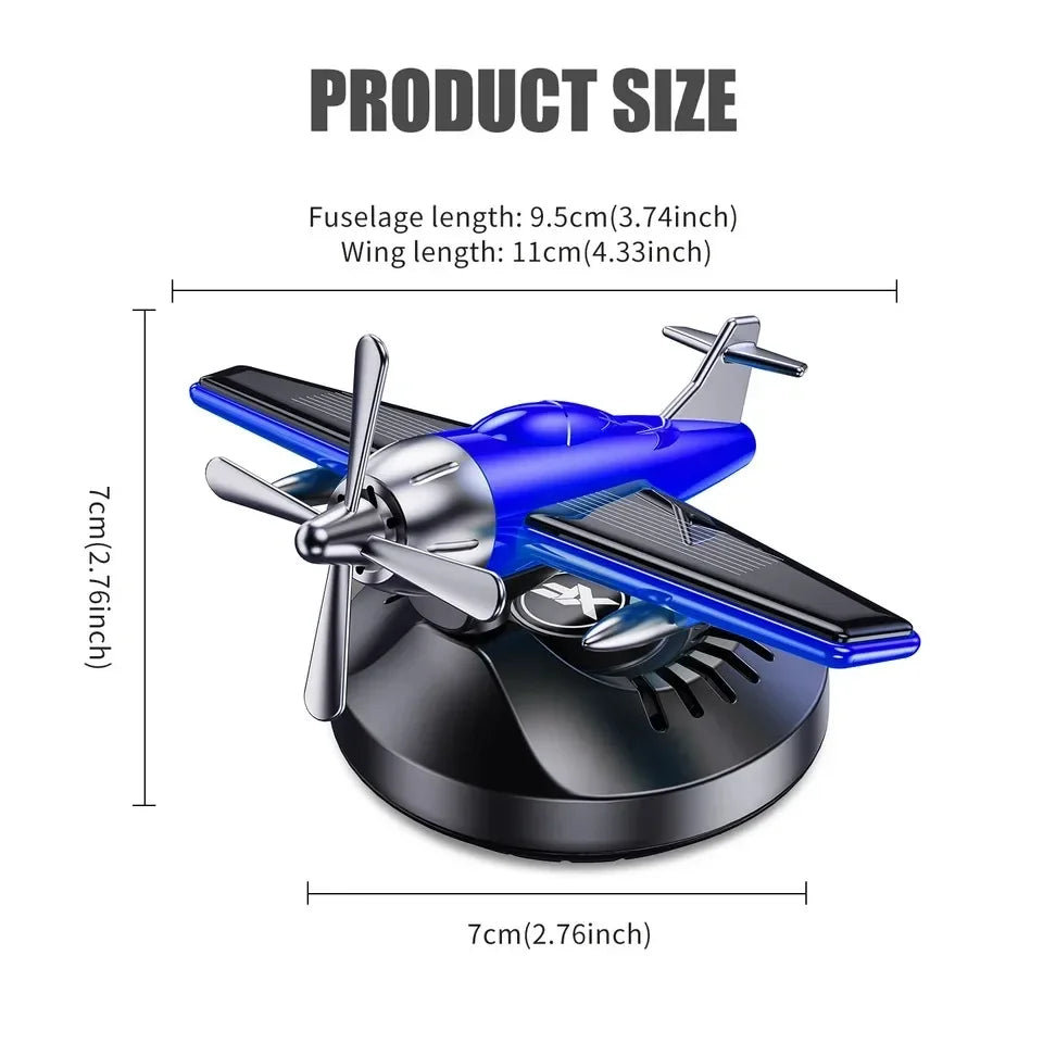 Solar Car Aromatherapy Machine Aircraft Design Diffuser Air Freshener Dashboard