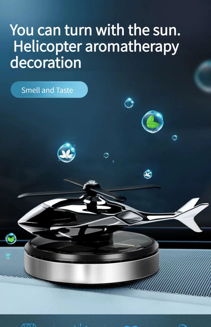 Helicopter Styling Solar Car air freshenerDecorative Aromatherapy Car interior accessories Propeller rotary perfume diffuser
