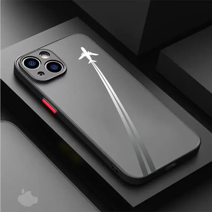 Travel-Inspired Airplane Route Design Phone Case For iPhone 16 15 14 13 12 11 Mini Pro Max X XR XSMax 7 8 6 6s Plus Matte Clear