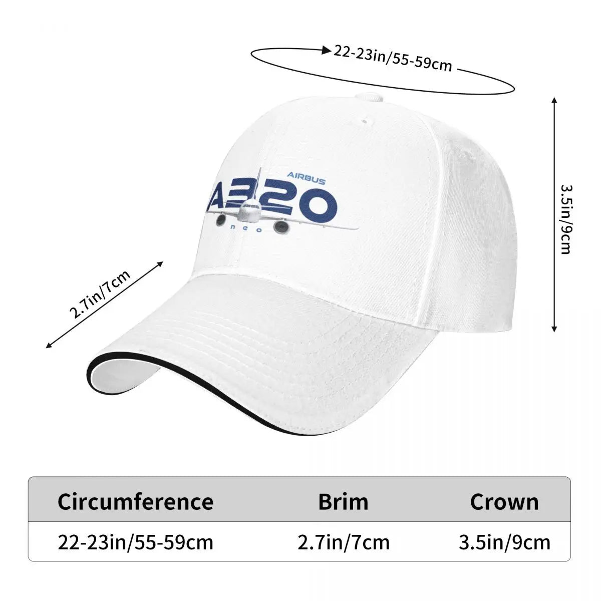 Airbus A320 Neo Awesome Baseball Caps Outdoor Men Women Hats