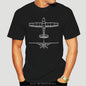 Cessna 172 Airplane Pilot T-shirt Front And Back Tshirt Casual T Shirt
