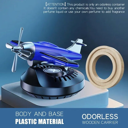 New Solar Car Air Freshener Helicopter Car Ornaments Accessories Decoration Propeller Rotating Auto Flavoring Perfume Diffuser
