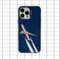 B-BoeingS 777 Top Airplane Phone Case For iPhone 16,15,14,13,12,11,8,7,Pro,Max,Plus,Mini,XS,SE Anti Fall Black Matte Hard