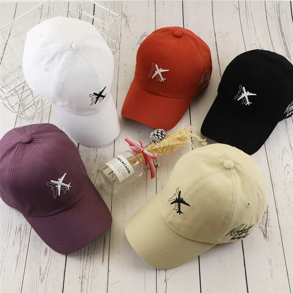 Cap Airplane Embroidery Snapback Hats unisex Fashion