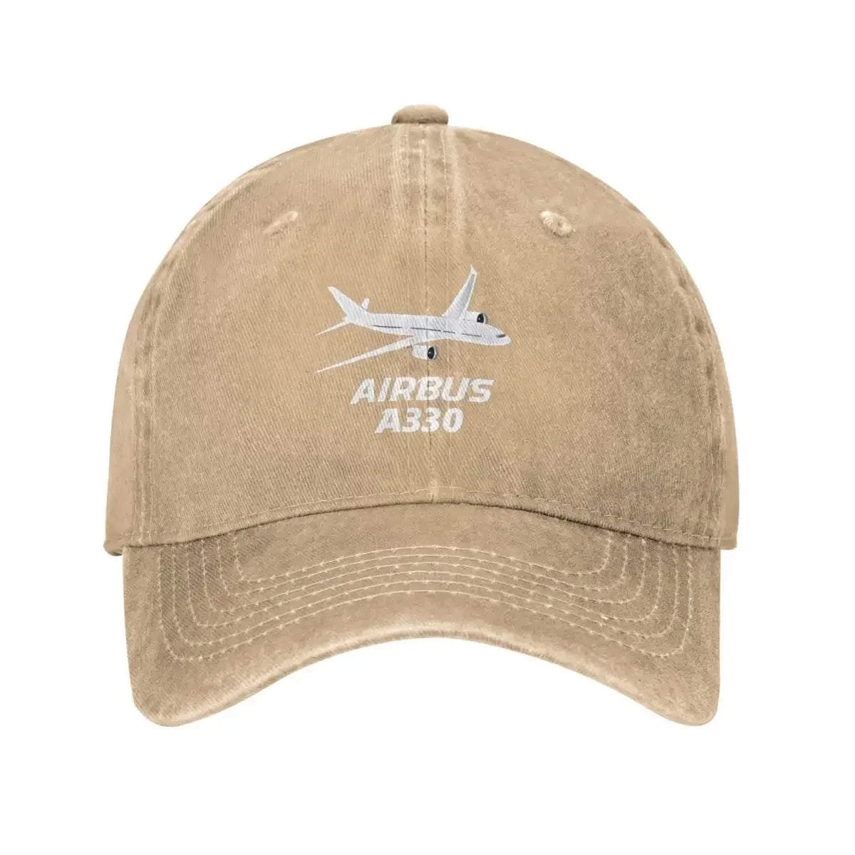Airbus A330 Captain Baseball Cap Vintage Distressed Washed Airplane Sun Cap for Men Women Outdoor Activities Hats Cap