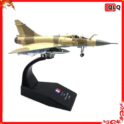 Die Cast Alloy Aircraft Model 1/100 French Air Force Mirage 2000 Fighter Jet Military Aircraft Model Indoor Collection Gift