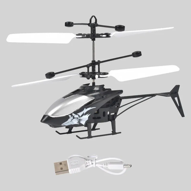 Aircraft Gesture Sensor Control Aircraft Flight Helicopter Luminous Children's Toys
