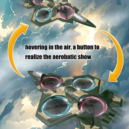 EPP Foam Remote Control Foam Fighter RC Drones Rechargeable Glider Flying Helicopter Toy Portable with Light RC Hobby Jet Plane