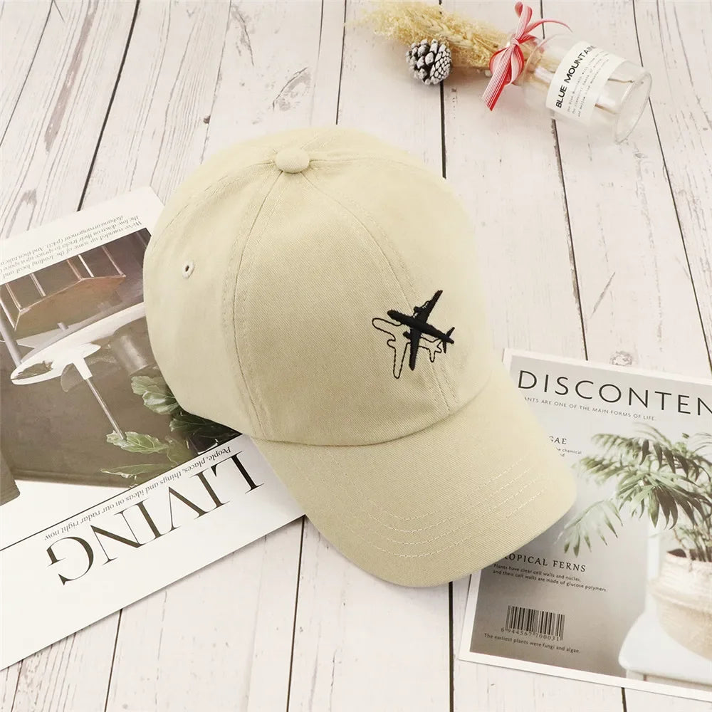 Cap Airplane Embroidery Snapback Hats unisex Fashion