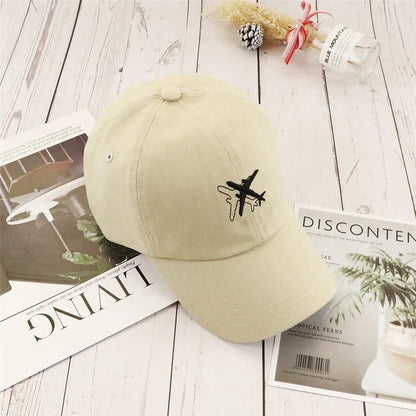 Cap Airplane Embroidery Snapback Hats unisex Fashion