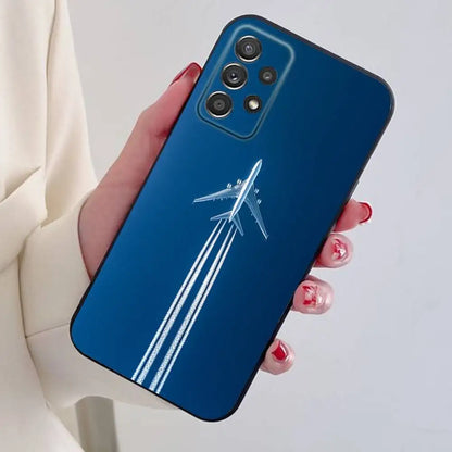 Concorde Air France Phone Case For Samsung S24,21,22,23,30,Ultra,20,Plus,Note,10,9,Black soft silicone case