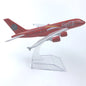 16CM A380 Series airplane kit Alloy Metal Diecast Airplanes Toy Airbus 380 plane model for Collection Gift