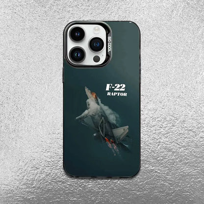 Fighter Plane Poster F-22 raptor Phone Case For iPhone