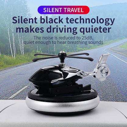 Unscented car ornaments DIY perfume solar rotating propeller helicopter air freshener decorations accessories interior dashboard