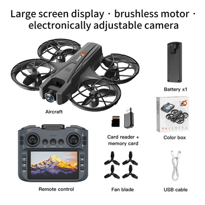 2025 YL05 Drone 8K HD Camera Screen Remote Control Brushless RC Helicopter 360° Flip Quadcopter Dron RC Toys Gift For Kid Boy