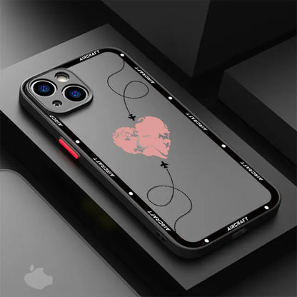 Luxury Premium Airplane Pattern Phone Case for Apple iPhone 15 16 Pro XS Max 13 14 Plus XR SE 7 8 12 11 Pro plus Matte