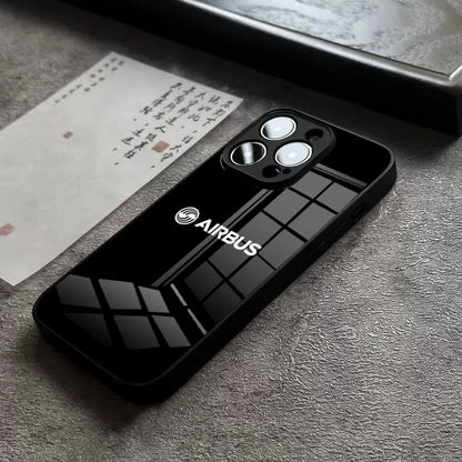 Airbus Logo Phone Case For IPhone 17 14 Pro Max 15 Pro 12 11 13 Mini X XR XS 16e Plus SE Glass Cover