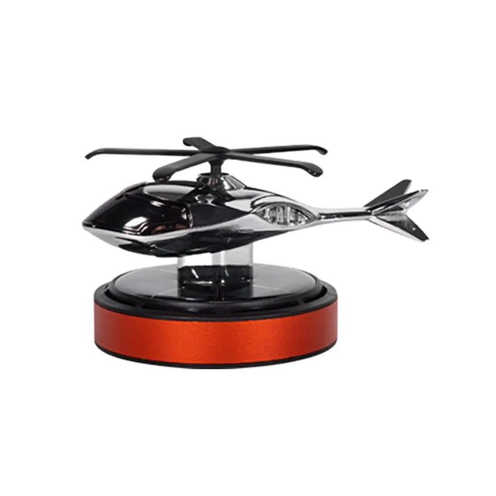 Helicopter Shaped Car Fragrance Diffuser Solar Rotating Feature Delicate Touch for Trendy Vehicle Interiors