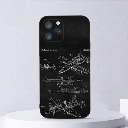 Aircraft Helicopter Airplane Phone Case For iPhone 15,14,13,12,11,Plus,Pro Max,XS,X,XR,SE,Mini,8,7 Soft Silicone Black Cover