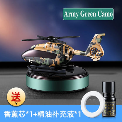 Solar Car Air Freshener Interior Accessories Supplies Helicopter Decoration Propeller Rotating Auto Flavoring Perfume Diffuser