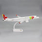 E-195 Tap Portugal Airlines 1/100 Scale Airplane Abs Assembly Model Airplane Toy Building Block Decoration Gift