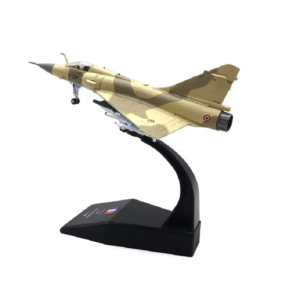 Die Cast Alloy Aircraft Model 1/100 French Air Force Mirage 2000 Fighter Jet Military Aircraft Model Indoor Collection Gift