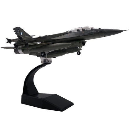 1:72 F16 Diecast Fighter Model, Retro Plane Model, Stimulated Airplane Collection Model with Display Base for Bedroom