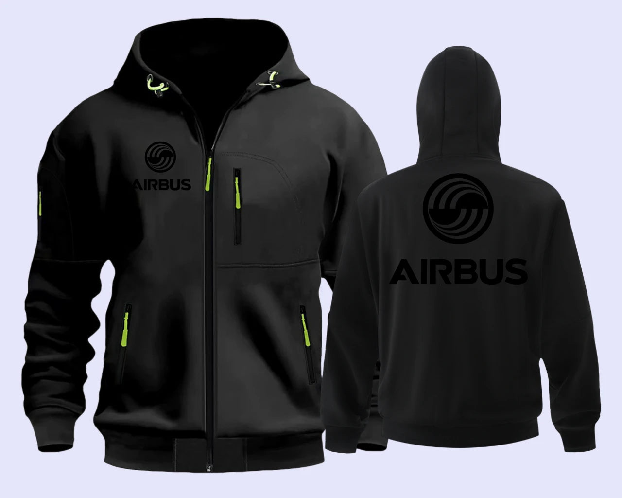 Airbus Airbusfan A320 AVIATION Flight Men's Hoodies Zip Hoodie Men Sweatshirts  Hooded Sweatshirt Zipper Cardigan Streetwear