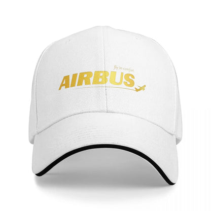 Airbus Golden Logo Baseball Caps Activities Snapback Hat Unisex Hats