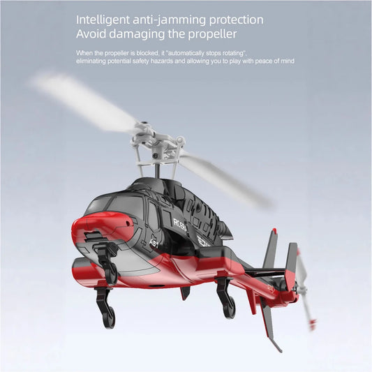 A61 Small Bell Fixed Height Four Channel RC Helicopter Durable Simulation Airplane Toy Remote Control Aircraft