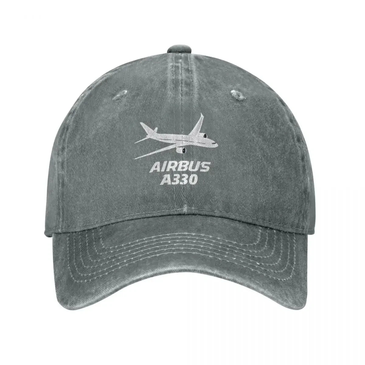 Airbus A330 Captain Baseball Cap Vintage Distressed Washed Airplane Sun Cap for Men Women Outdoor Activities Hats Cap