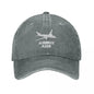 Airbus A330 Captain Baseball Cap Vintage Distressed Washed Airplane Sun Cap for Men Women Outdoor Activities Hats Cap