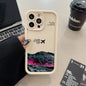 Peak Plane Phone Case For iPhone 17 16 15 14 Pro Max 13 12 11 16 Plus 16E 17 Air Shockproof Matte Soft TPU Silicone Bumper Cover