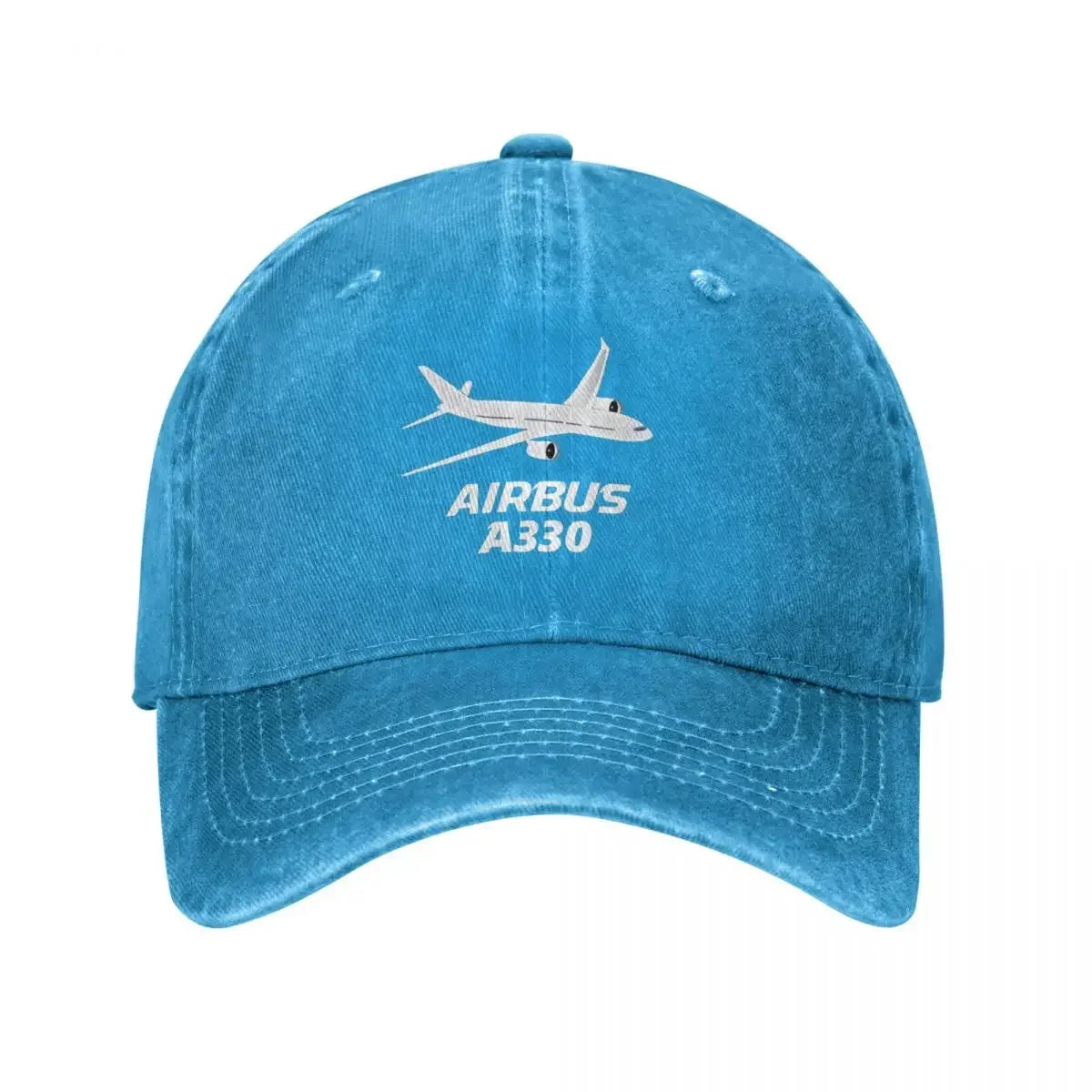 Airbus A330 Captain Baseball Cap Vintage Distressed Washed Airplane Sun Cap for Men Women Outdoor Activities Hats Cap