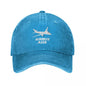 Airbus A330 Captain Baseball Cap Vintage Distressed Washed Airplane Sun Cap for Men Women Outdoor Activities Hats Cap