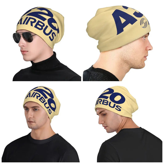 Airbus A320 Logo Men Women Adult Beanies Caps Knitted Bonnet Hat Warm Hip Hop Autumn Winter Outdoor Skullies Hats