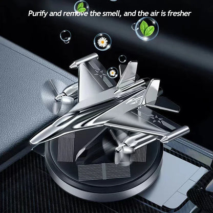 Solar car air freshener, aircraft rotating aromatherapy perfume, car long-lasting fragrance, car interior decoration