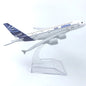 16CM A380 Series airplane kit Alloy Metal Diecast Airplanes Toy Airbus 380 plane model for Collection Gift