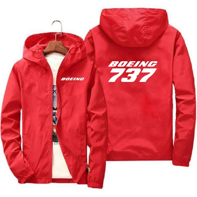 New Mens Hoodies Boeing 737 777 767 Print Men Coat Casual Jogging Thin Jacket Harajuku Zipper Hoodies Sweatshirts