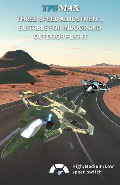 Stunt Light Remote Control Aircraft Four Channel Hovering High Altitude Rolling Special Effects Fighter Four Axis UAV