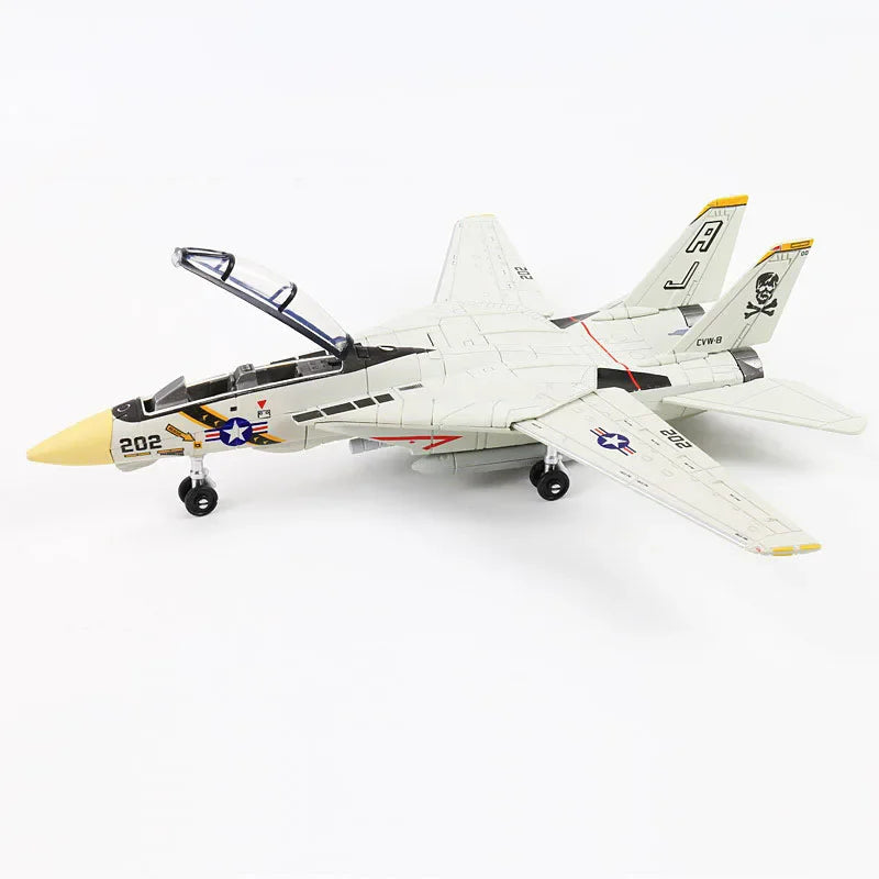 1:72 Scale Souvenir Toy Model F14A Fighter Simulation ABS Aircraft Finished Model Collection of Static Decoration Gift for adult